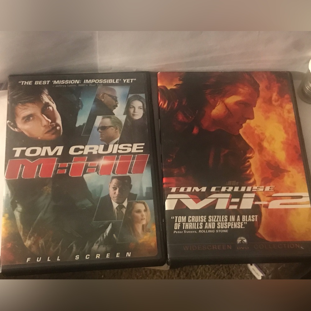 Mission impossible 2 & 3 dvd lot of 2. Tom cruise. MI-II & MI-III